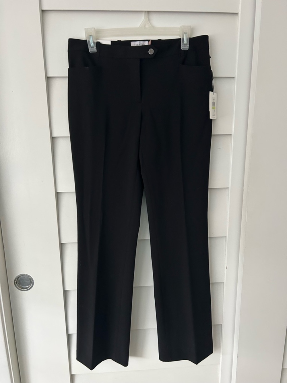 Calvin Klein Black Wide-Leg Dress Pants